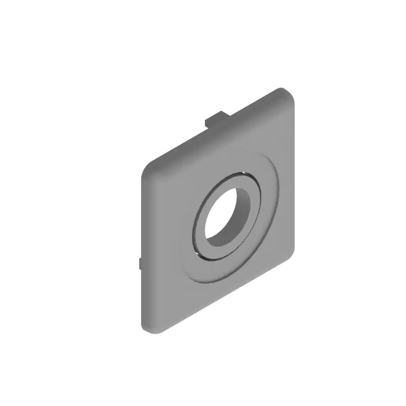 Tapa Gris con Orificio 40x40mm | Bosch Rexroth