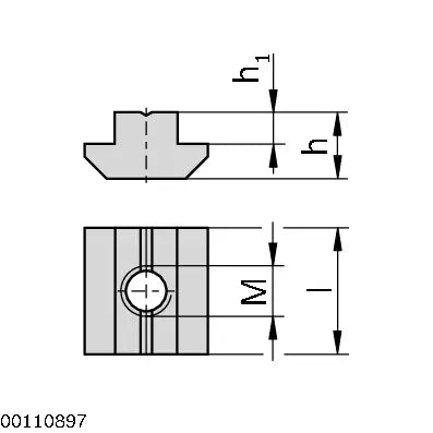 Tuerca Deslizante M8 Ranura-10 | Bosch Rexorth