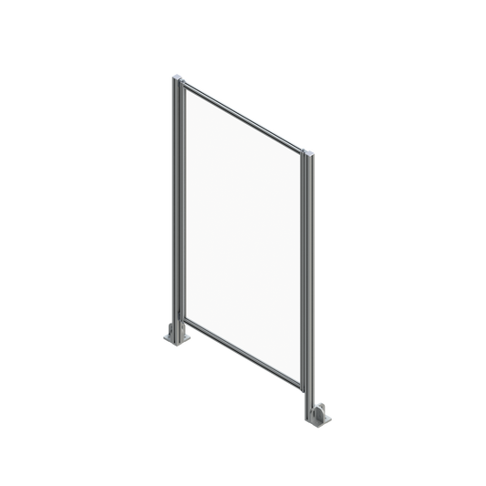 Guarda de Seguridad Industrial con Panel de Policarbonato