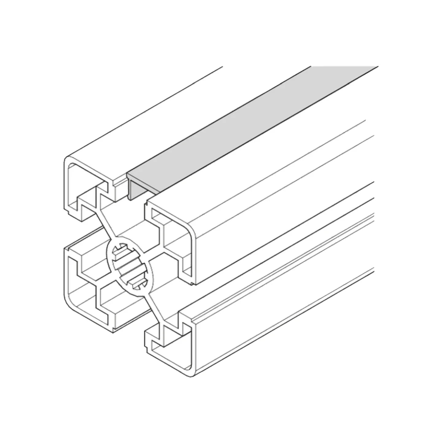 Cubierta de Perfil Ranura-10 2000mm
